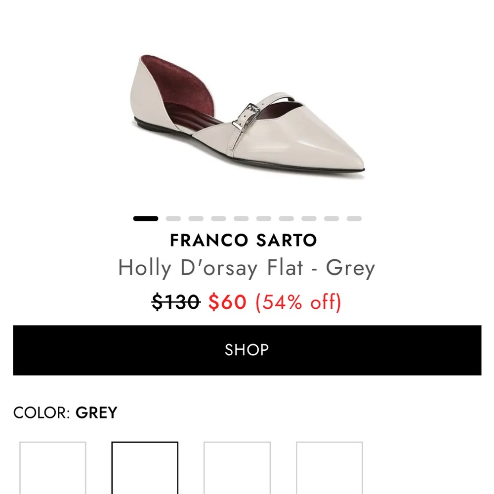 Women's Franco Sarto Holly Pointed Toe Flats